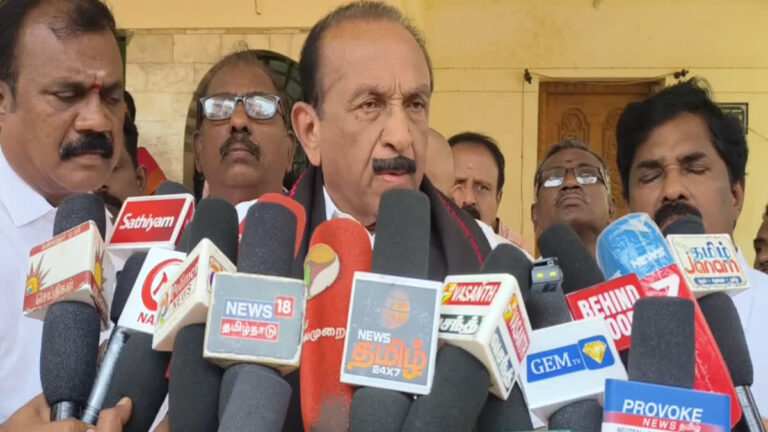 மதிமுக தனி சின்னத்தில் தான் போட்டி… வைகோ பேட்டி