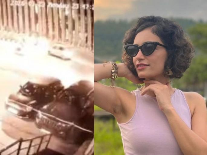 நள்ளிரவில் தடுப்புச்சுவரில் மோதி தலைக்குப்புற கவிழ்ந்த கார்… நடிகை பலி