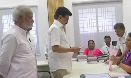 தமிழ்நாடு முதலமைச்சர் மு.க.ஸ்டாலின், விஜய், சீமான் வேட்புமனு தாக்கல்
