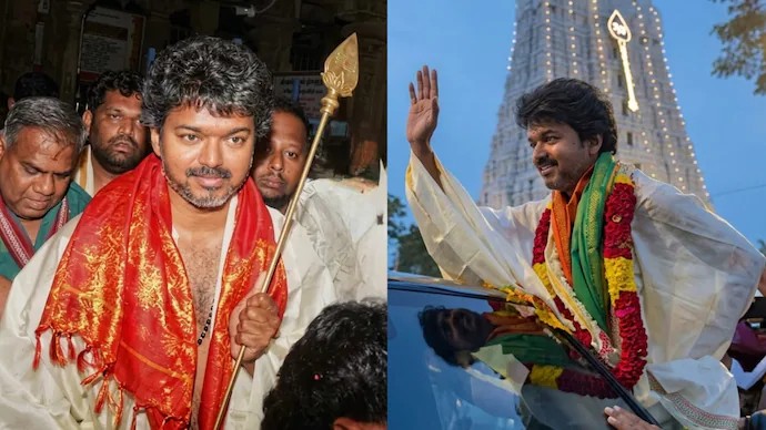 திருச்செந்தூர் முருகன் கோயிலில் தவெக தலைவர் விஜய் தரிசனம்!