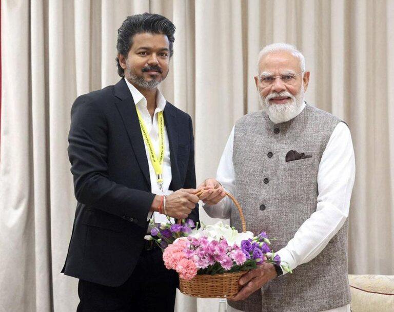 தமிழக முதலமைச்சர் விஜய் பிறந்தநாள்: பிரதமர் மோடி வாழ்த்து!