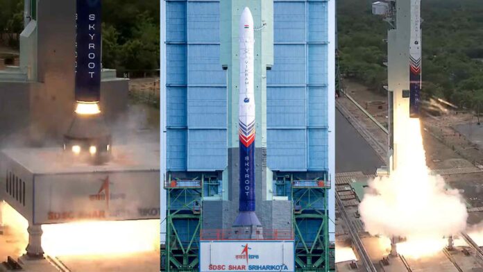 ‘விக்ரம்-1 ’ ராக்கெட் விண்ணில் வெற்றிகரமாக பாய்ந்தது